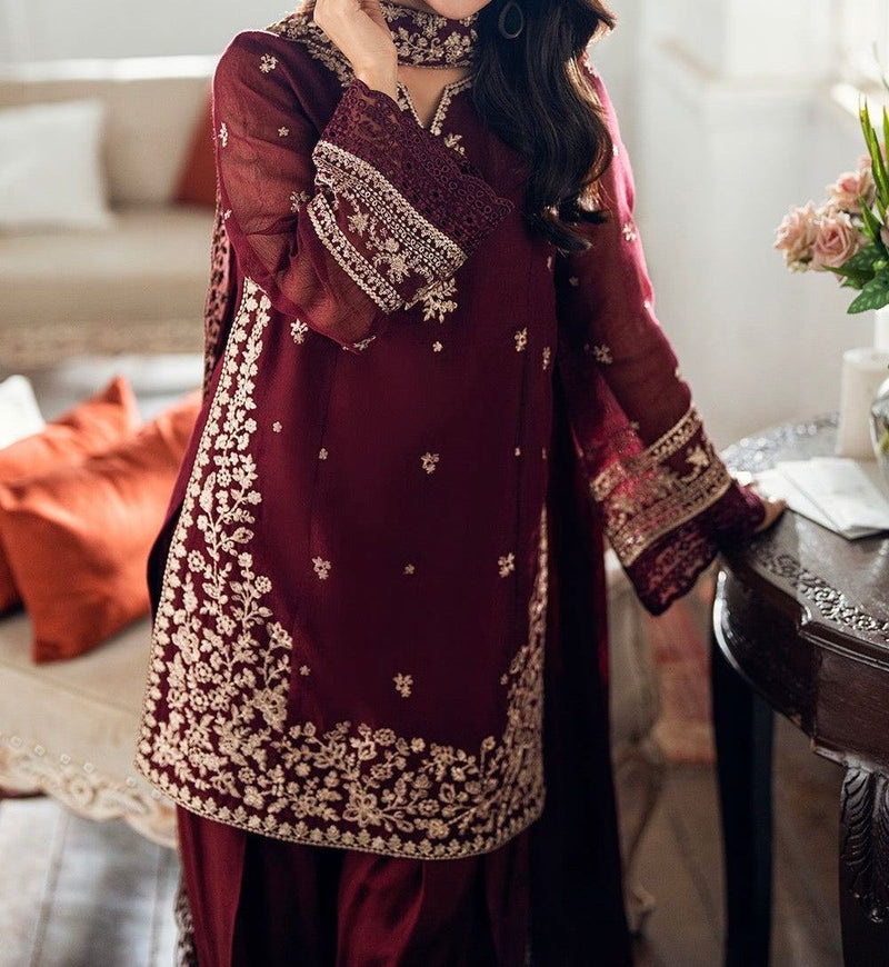 Unstitched Embroidered Lawn 3PC | SC-009
