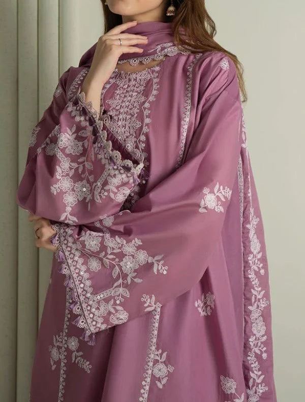 Unstitched Embroidered Lawn 3PC | SC-010