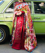 Unstitched Embroidered Lawn 3PC | SC-012