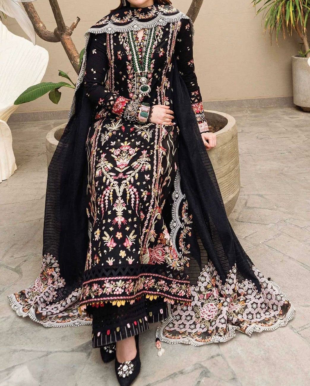 Unstitched Embroidered Lawn 3PC | SC-014