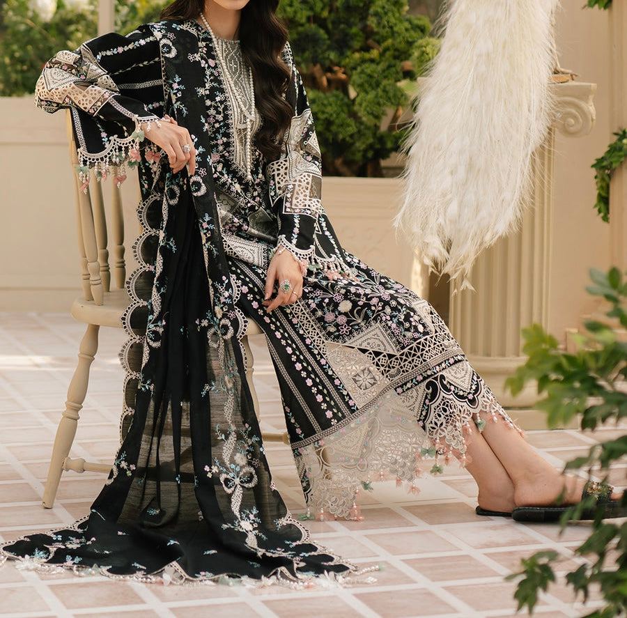 Unstitched Embroidered Lawn 3PC | SC-019