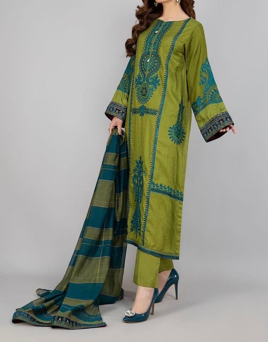 Unstitched Embroidered Lawn 3PC | SC-021