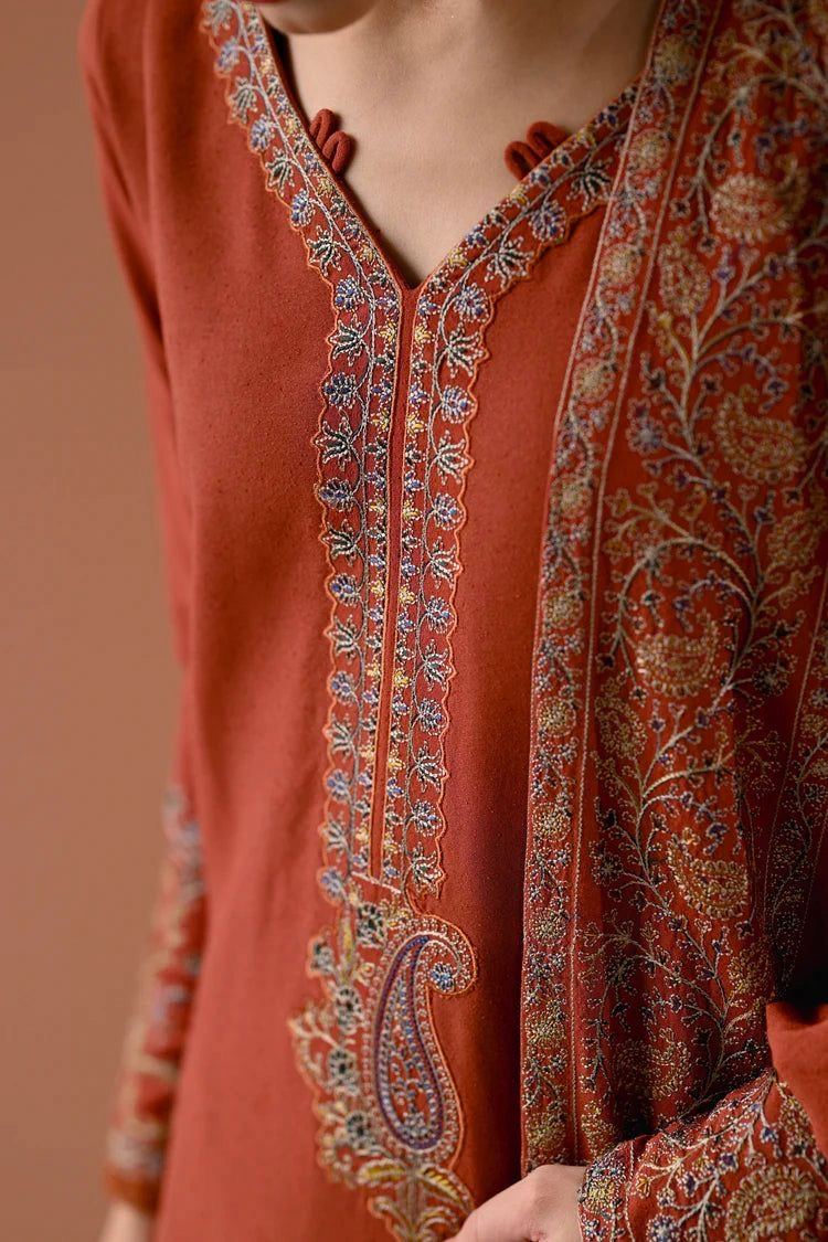 Unstitched Embroidered Lawn 3PC | SC-022B