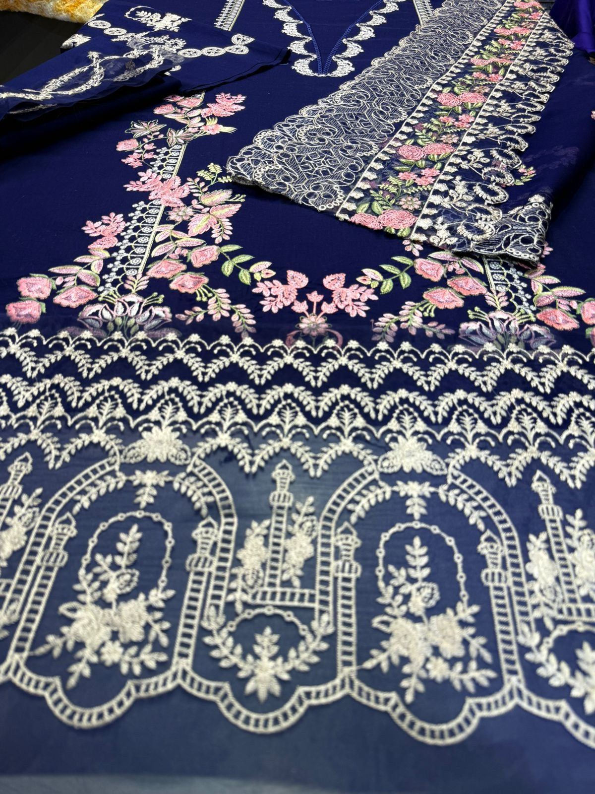 Unstitched Embroidered Lawn 3PC | SC-024B