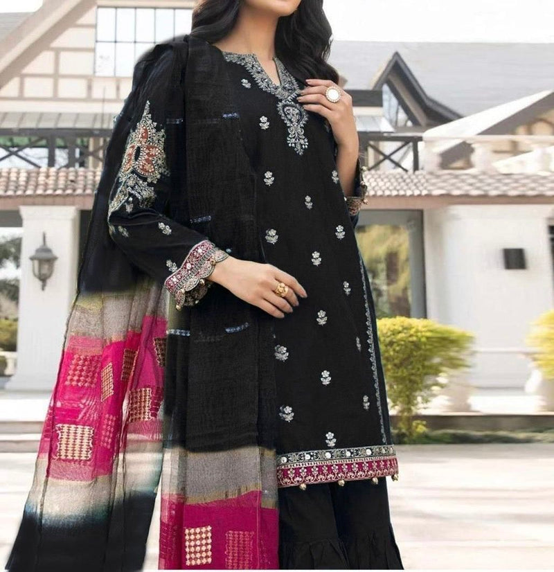 Unstitched Embroidered Lawn 3PC | SC-027C