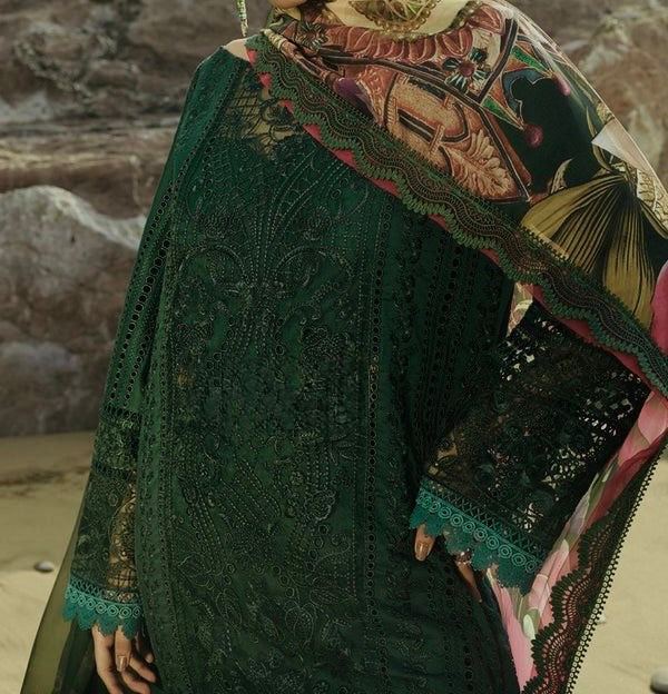 Unstitched Embroidered Lawn 3PC | SC-034