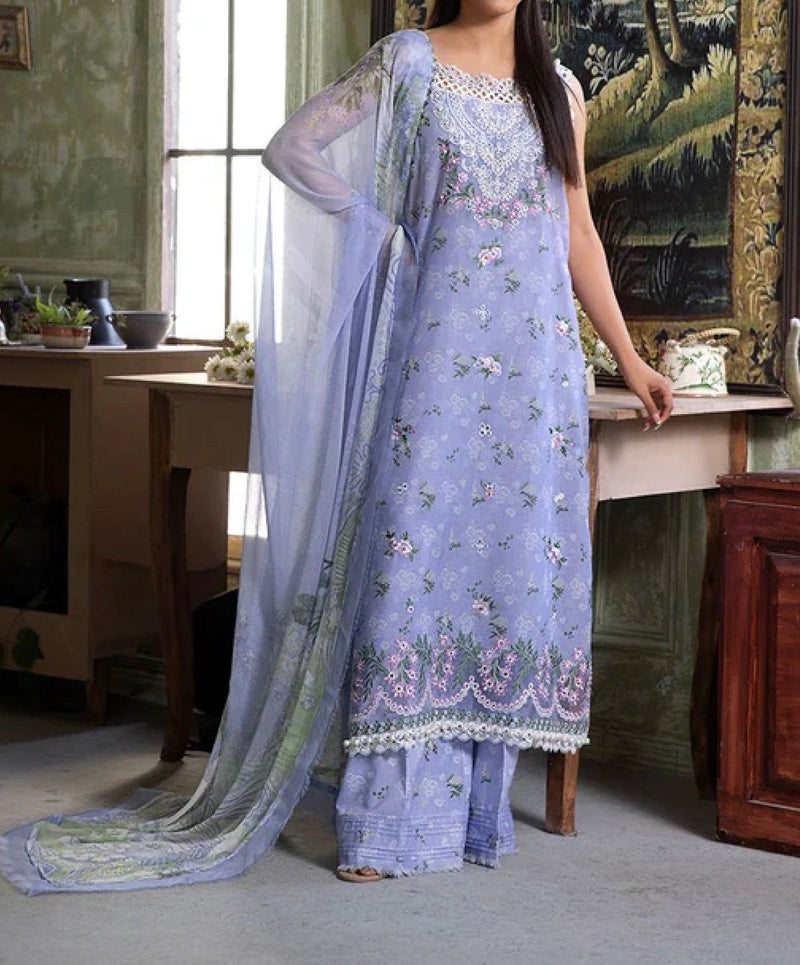 Unstitched Embroidered Lawn 3PC | SC-044B
