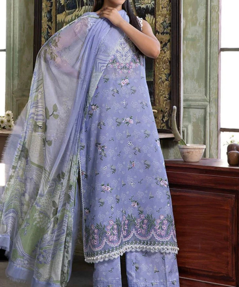 Unstitched Embroidered Lawn 3PC | SC-044B