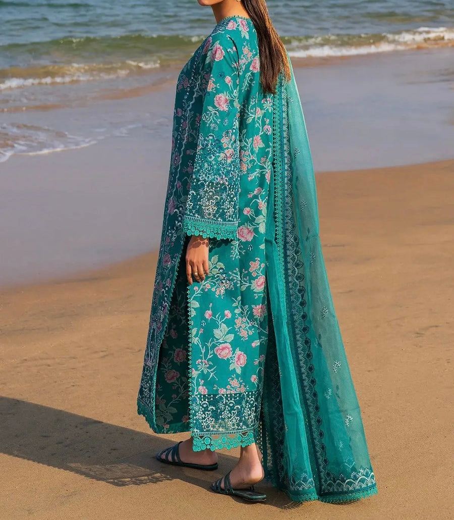 Unstitched Embroidered Lawn 3PC | SC-053