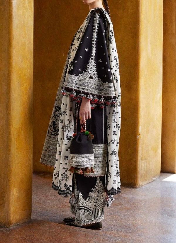 Unstitched Embroidered Lawn 3PC | SC-057