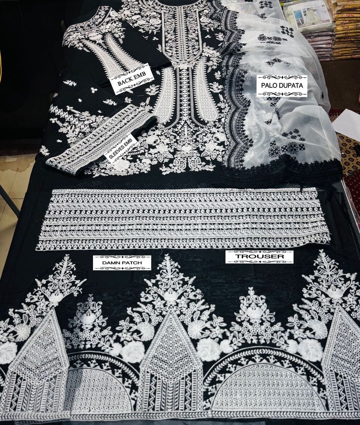 Unstitched Embroidered Lawn 3PC | SC-057