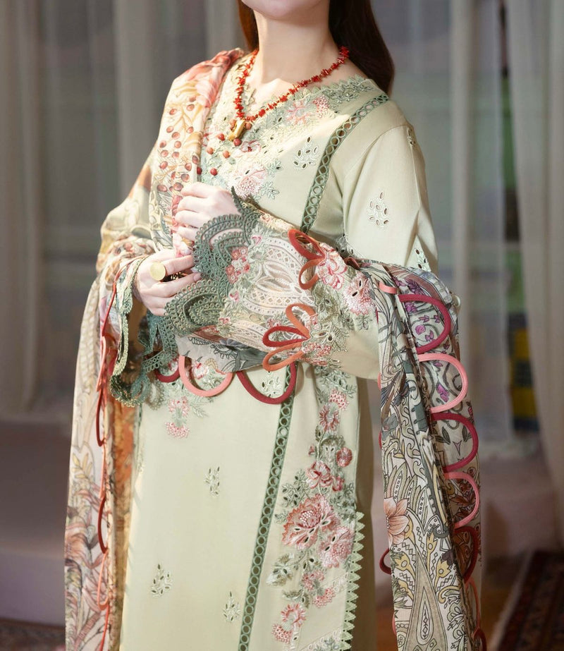 Unstitched Embroidered Lawn 3PC | SC-058
