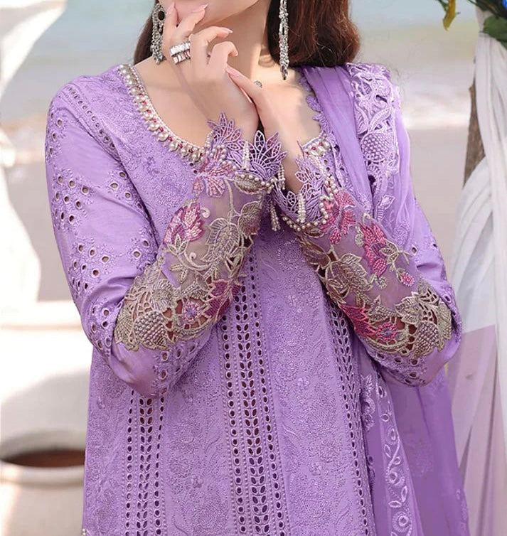 Unstitched Embroidered Lawn 3PC | SC-059