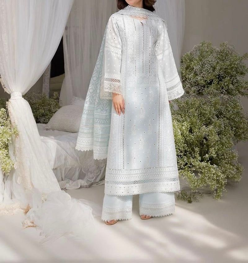 Unstitched Embroidered Lawn 3PC | SC-064