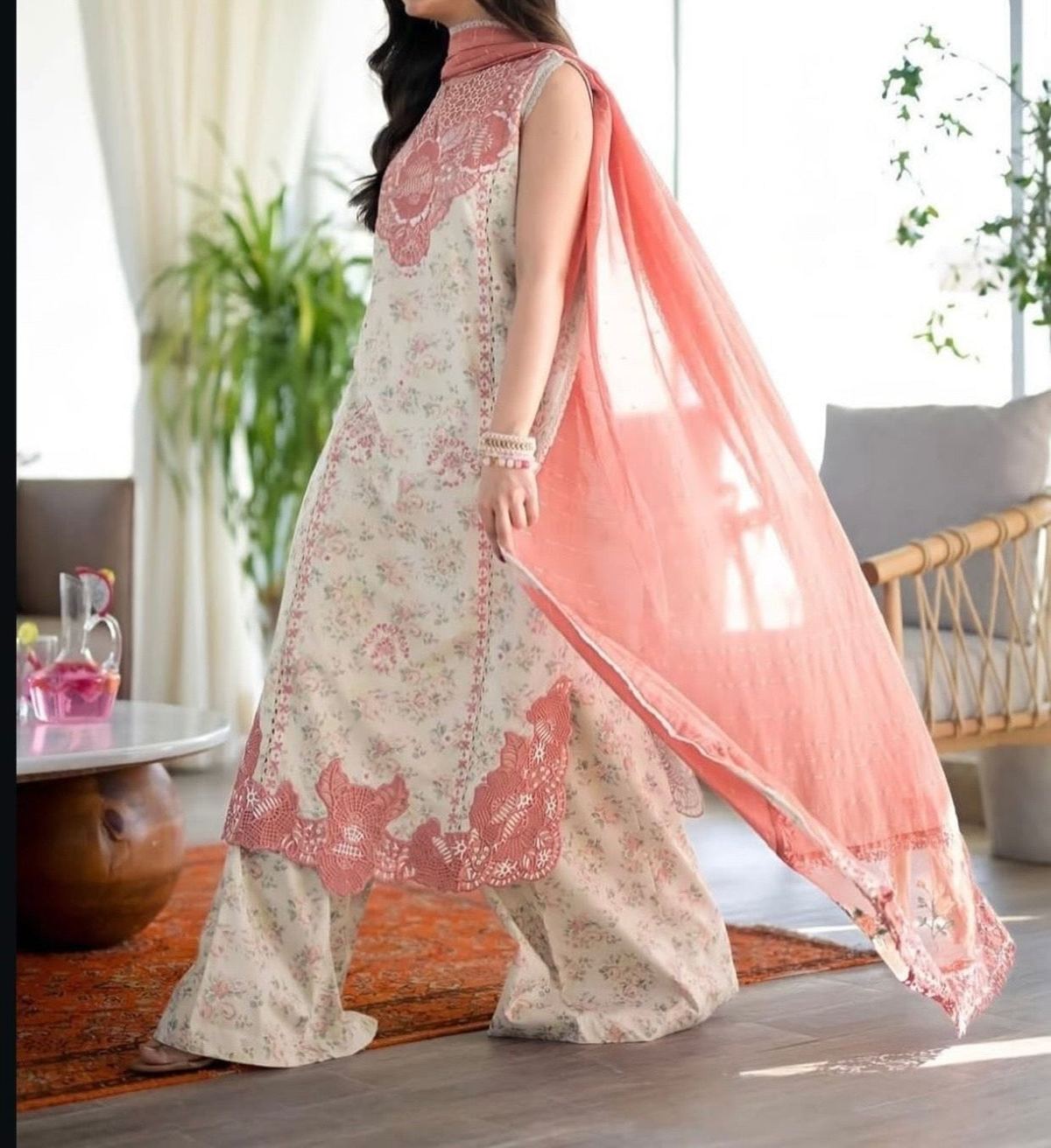 Unstitched Printed Lawn 3PC | SC-074