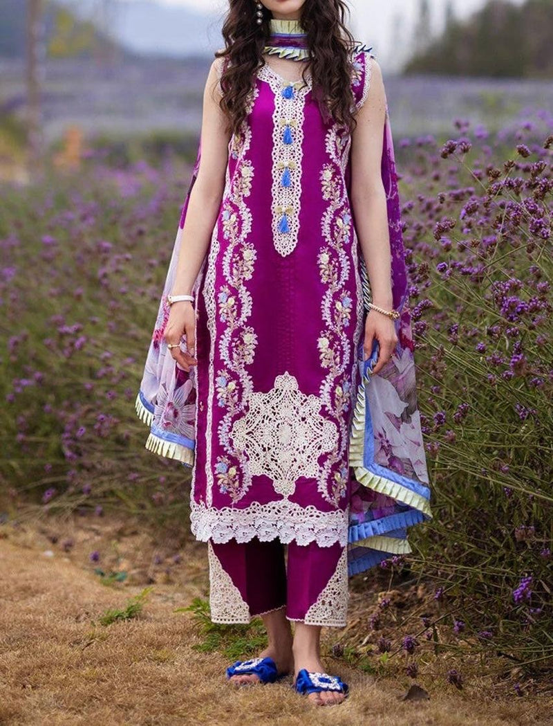 Unstitched Embroidered Lawn 3PC | SC-081A