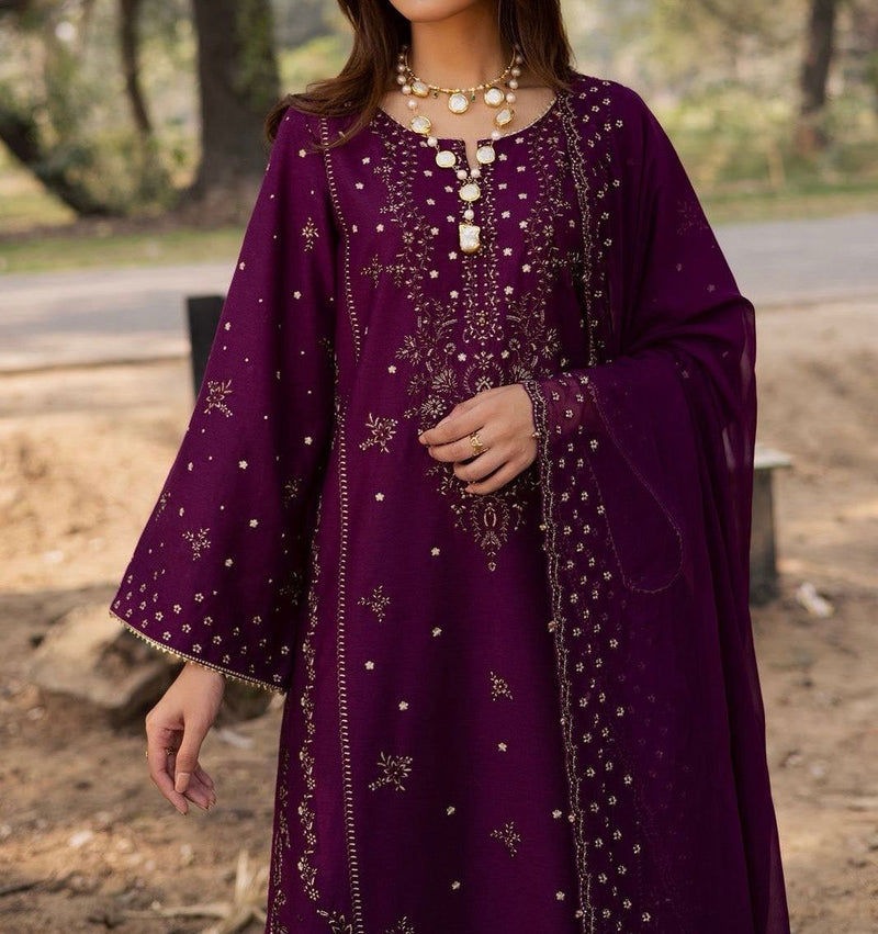 Unstitched Embroidered Lawn 3PC | SC-083