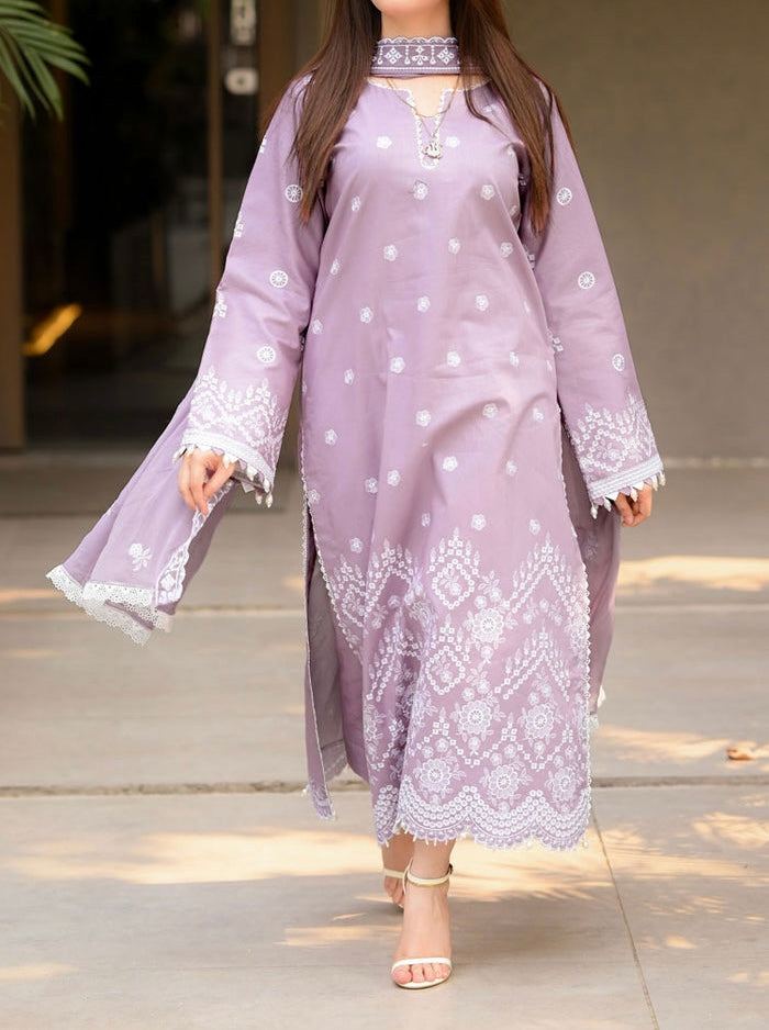 Unstitched Embroidered Lawn 3PC | SC-084