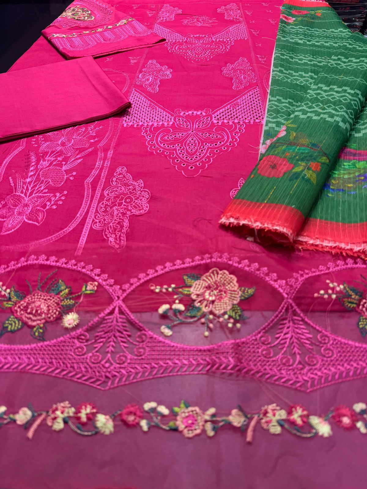 Unstitched Embroidered Lawn 3PC | SC-087