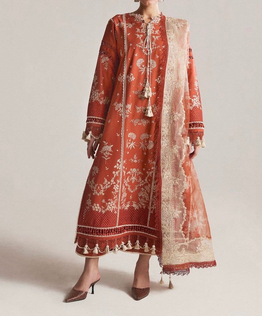 Unstitched Embroidered Lawn 3PC | SC-088