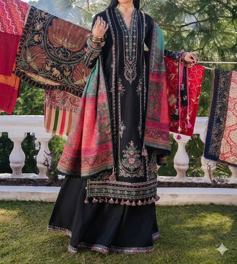 Unstitched Embroidered Lawn 3PC | SC-090B