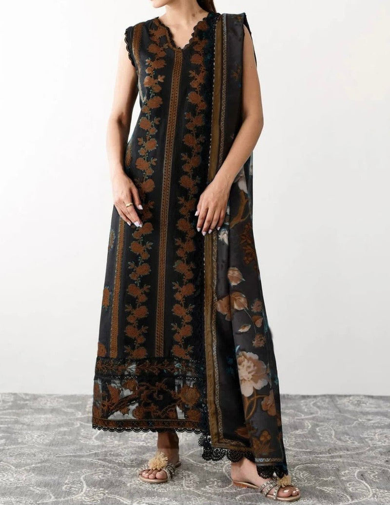 Unstitched Embroidered Lawn 3PC | SC-092C