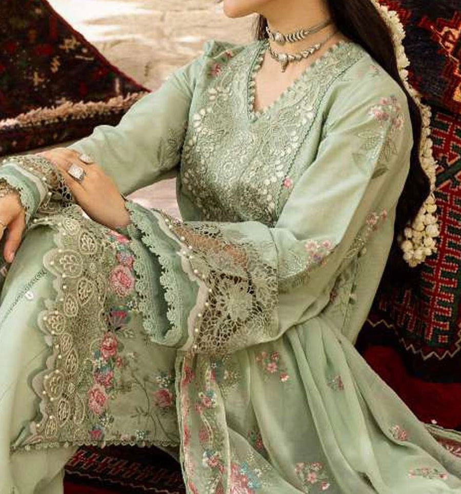 Unstitched Embroidered Lawn 3PC | SC-116