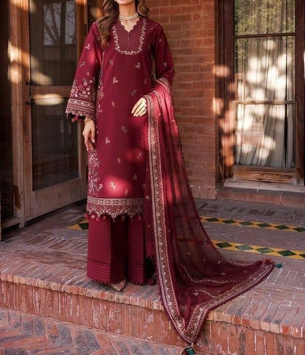 Unstitched Embroidered Lawn 3PC | SC-134