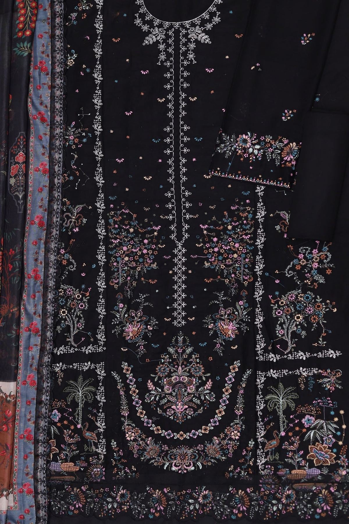 Unstitched Embroidered Lawn 3PC | SC-144