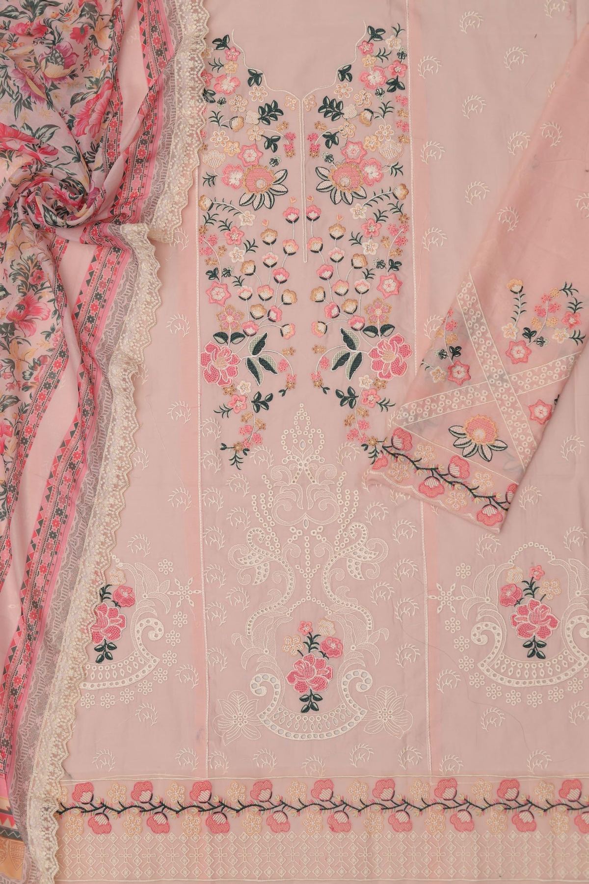 Unstitched Embroidered Lawn 3PC | SC-152