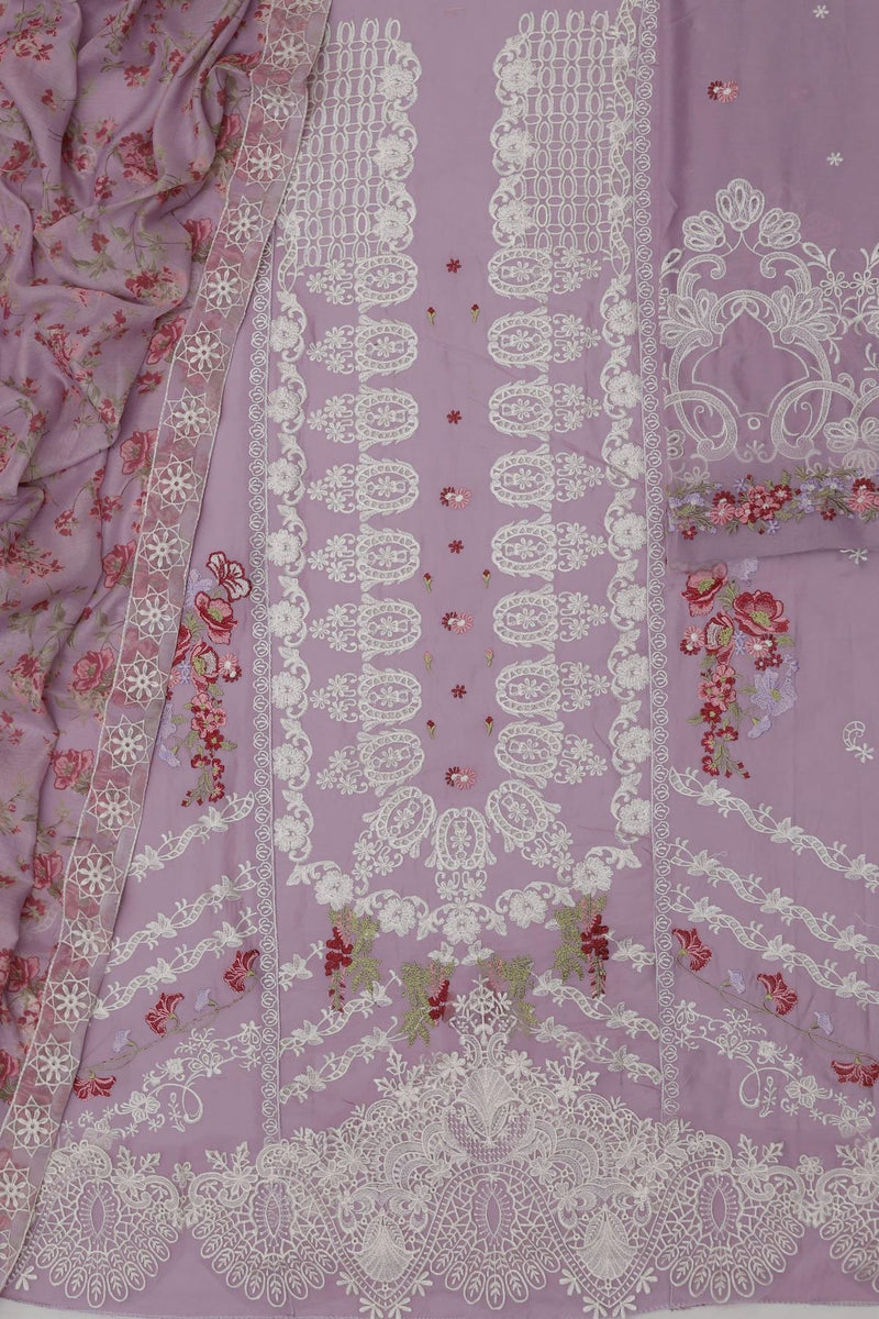 Unstitched Embroidered Lawn 3PC | SC-153