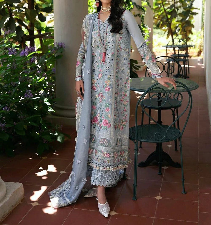 Unstitched Embroidered Lawn 3PC | SC-154