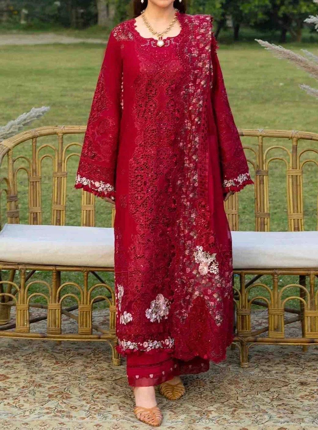Unstitched Embroidered Lawn 3PC | SC-156