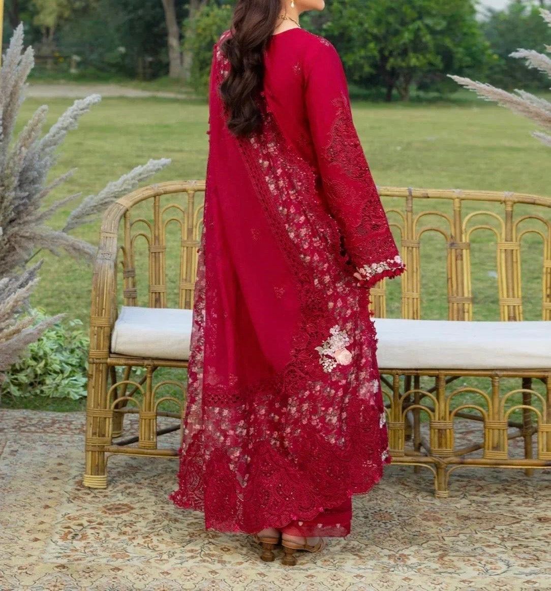 Unstitched Embroidered Lawn 3PC | SC-156