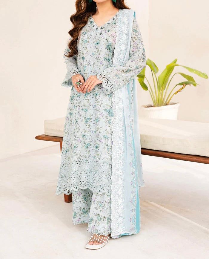 Unstitched Embroidered Lawn 3PC | SC-160
