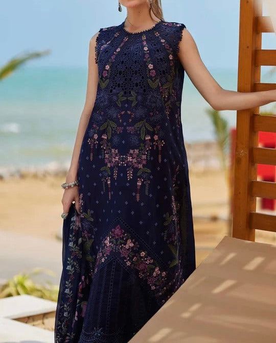 Unstitched Embroidered Lawn 3PC | SC-163