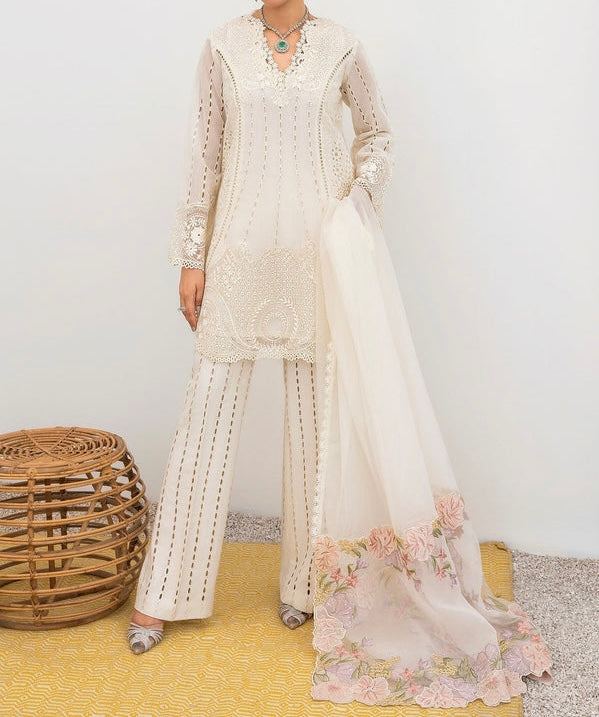 Unstitched Embroidered Lawn 3PC | SC-164