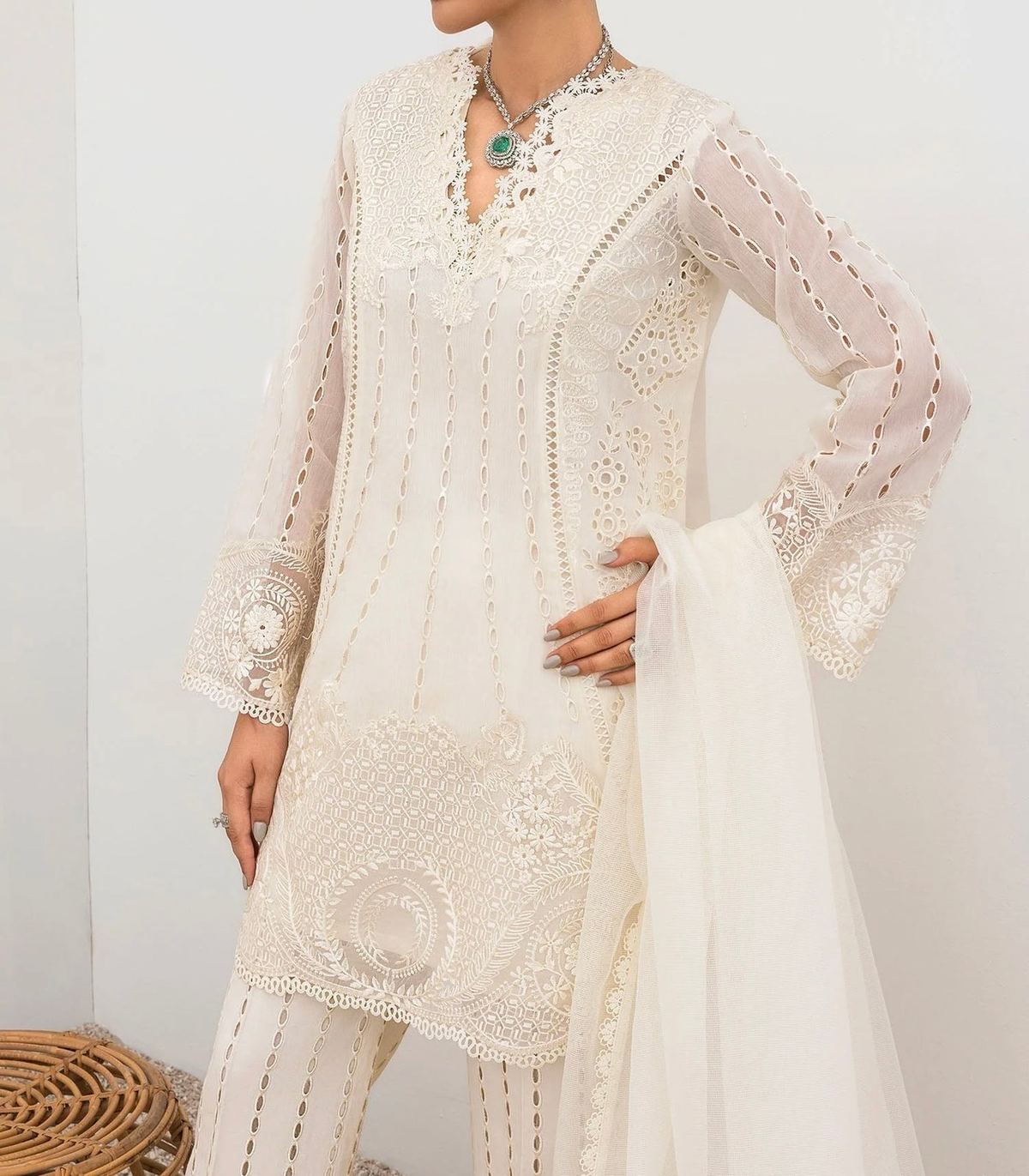 Unstitched Embroidered Lawn 3PC | SC-164
