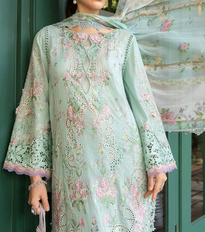 Unstitched Embroidered Lawn 3PC | SC-166