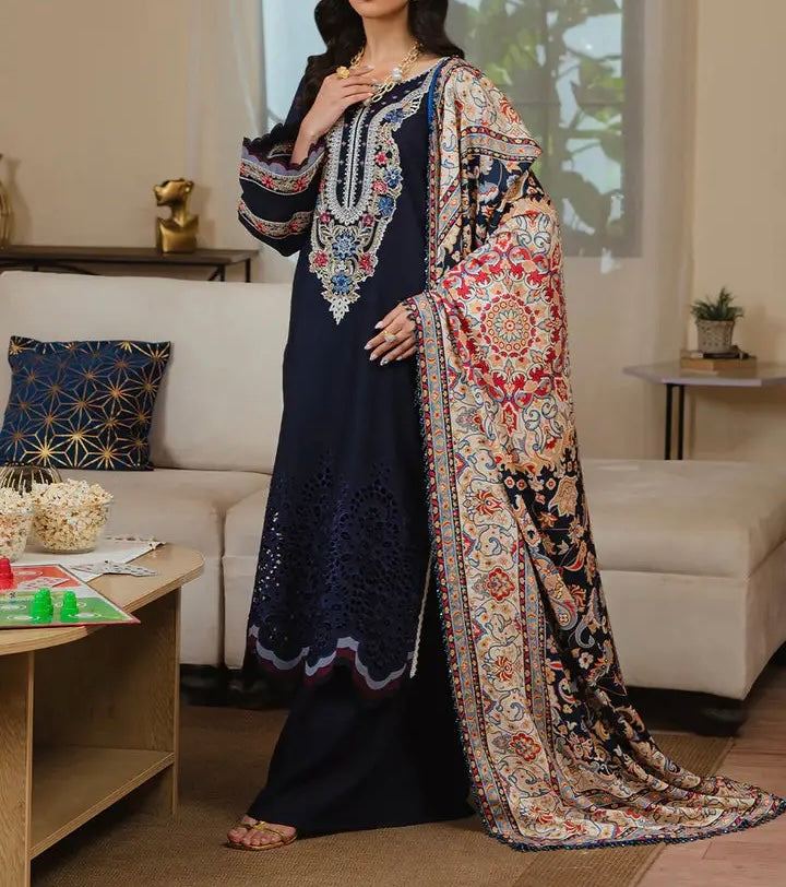 Unstitched Embroidered Lawn 3PC | SC-169A