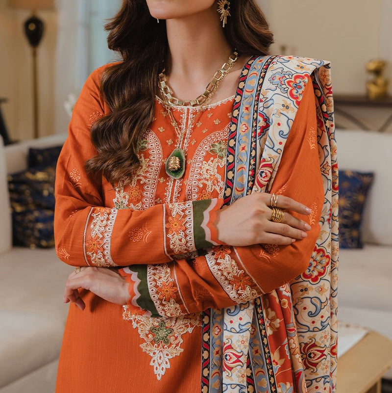 Unstitched Embroidered Lawn 3PC | SC-169B