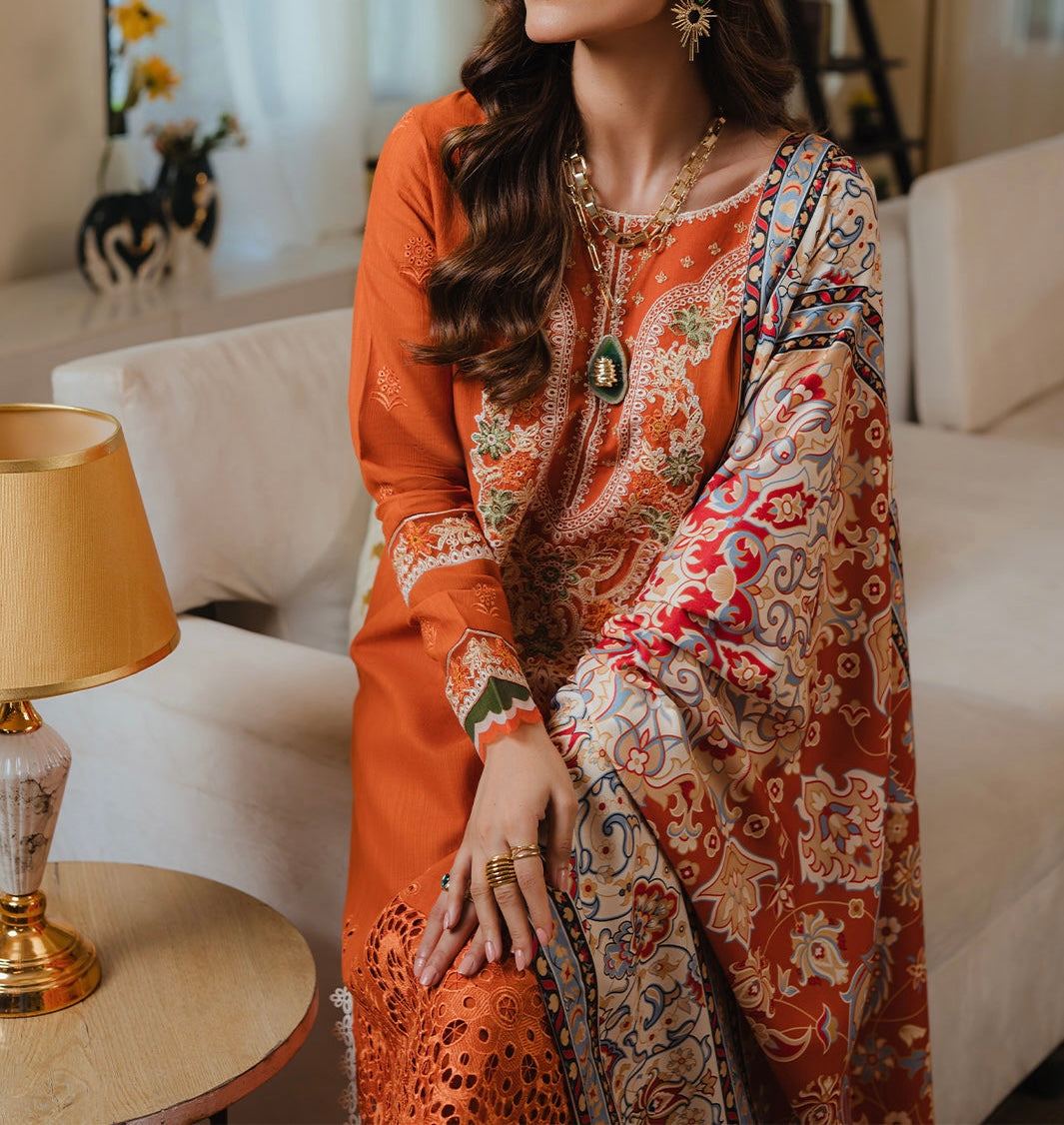 Unstitched Embroidered Lawn 3PC | SC-169B