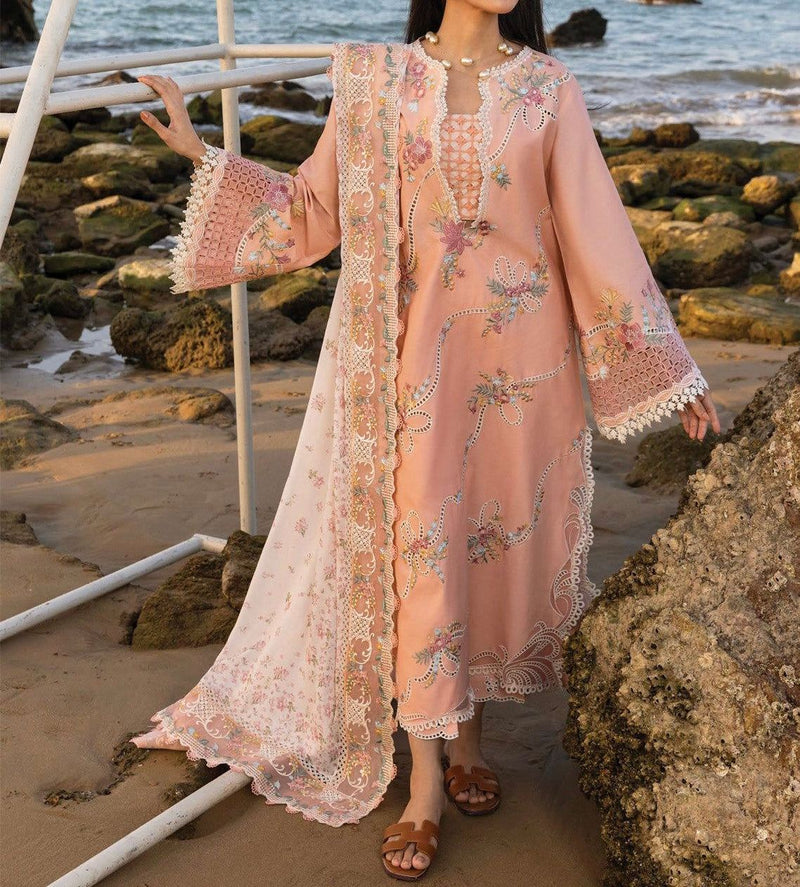 Unstitched Embroidered Lawn 3PC | SC-17