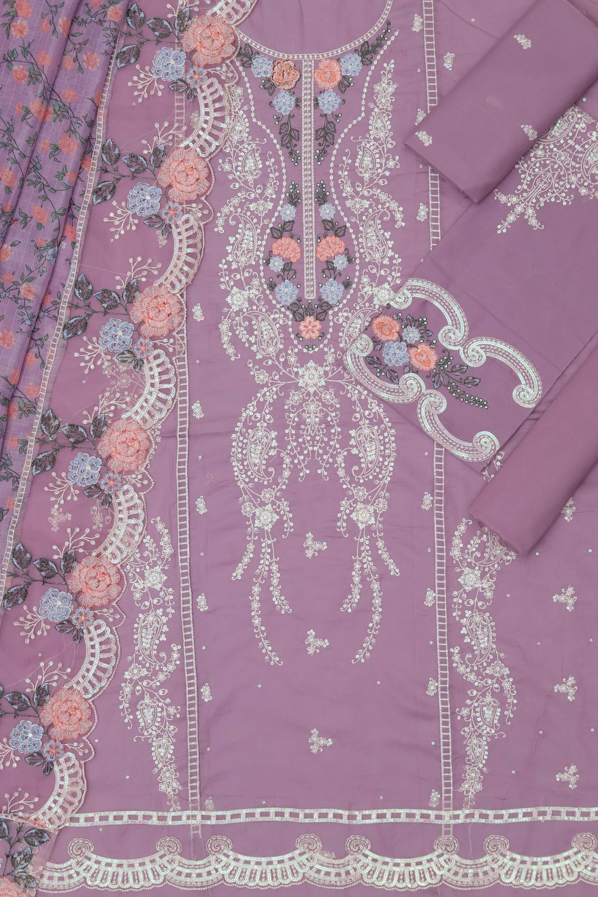 Unstitched Embroidered Lawn 3PC | SC-172
