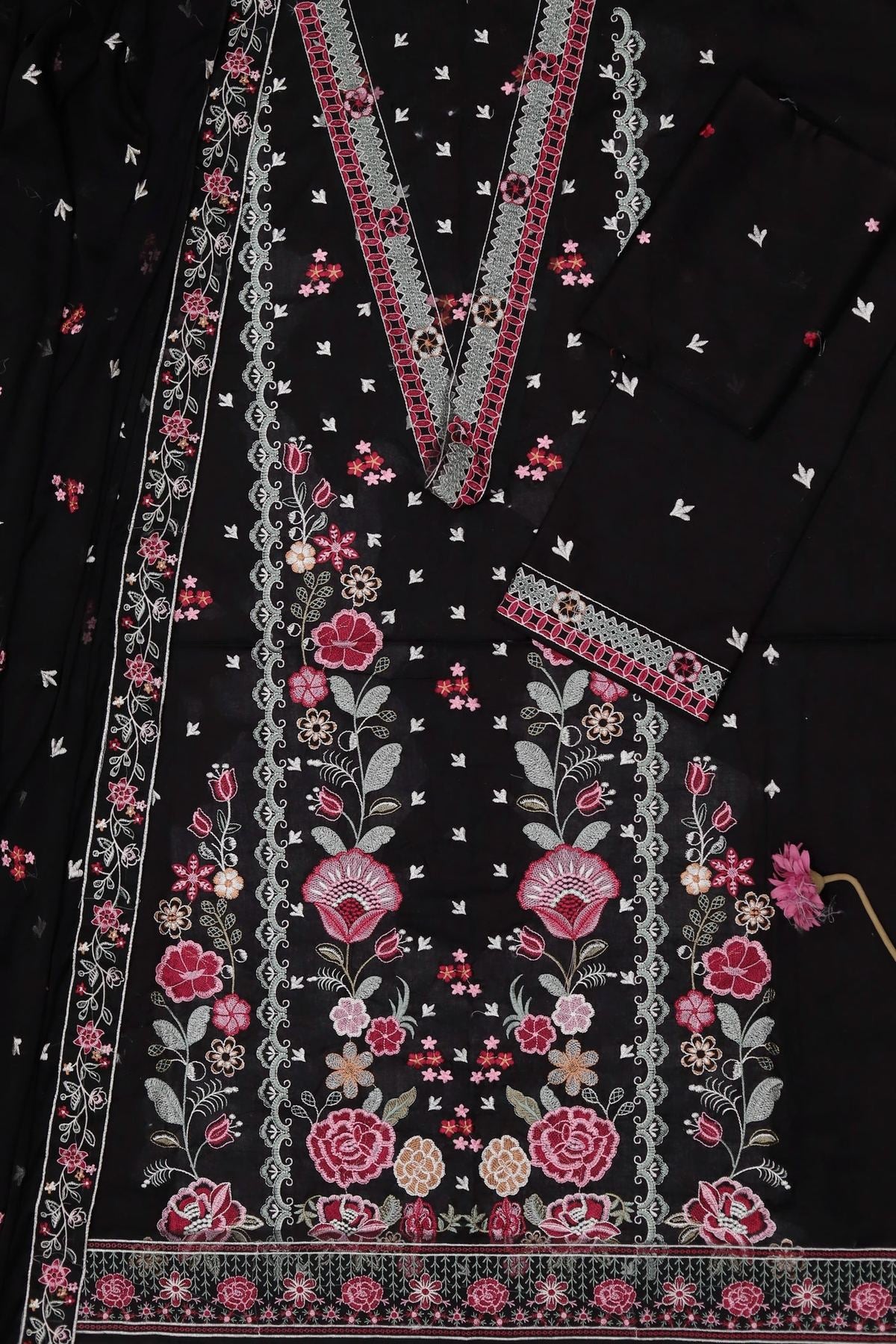 Unstitched Embroidered Lawn 3PC | SC-176