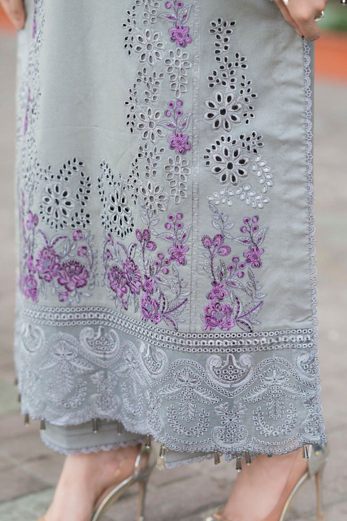 Unstitched Embroidered Lawn 3PC | SC-177