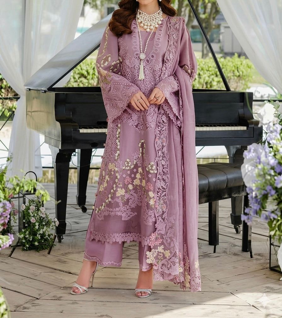 Unstitched Embroidered Lawn 3PC | SC-178