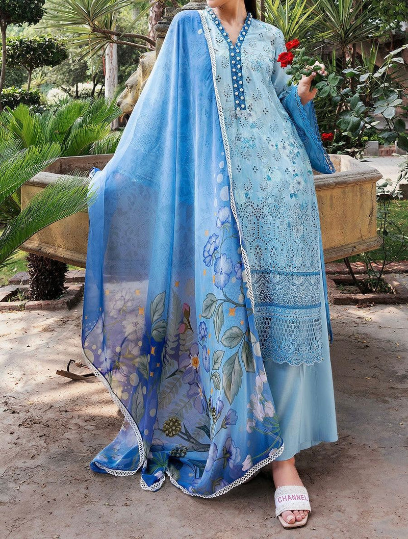 Unstitched Embroidered Lawn 3PC | SC-182