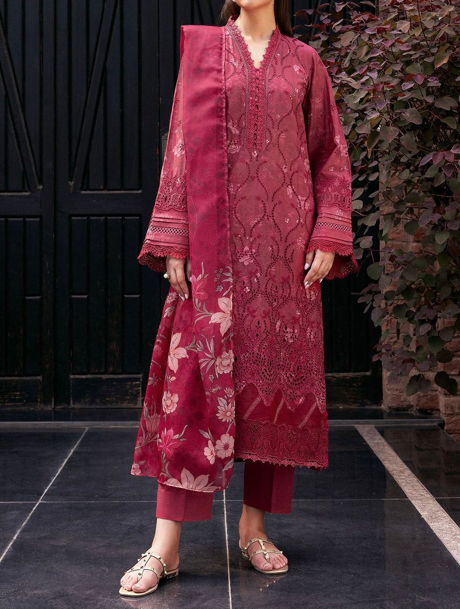 Unstitched Embroidered Lawn 3PC | SC-188