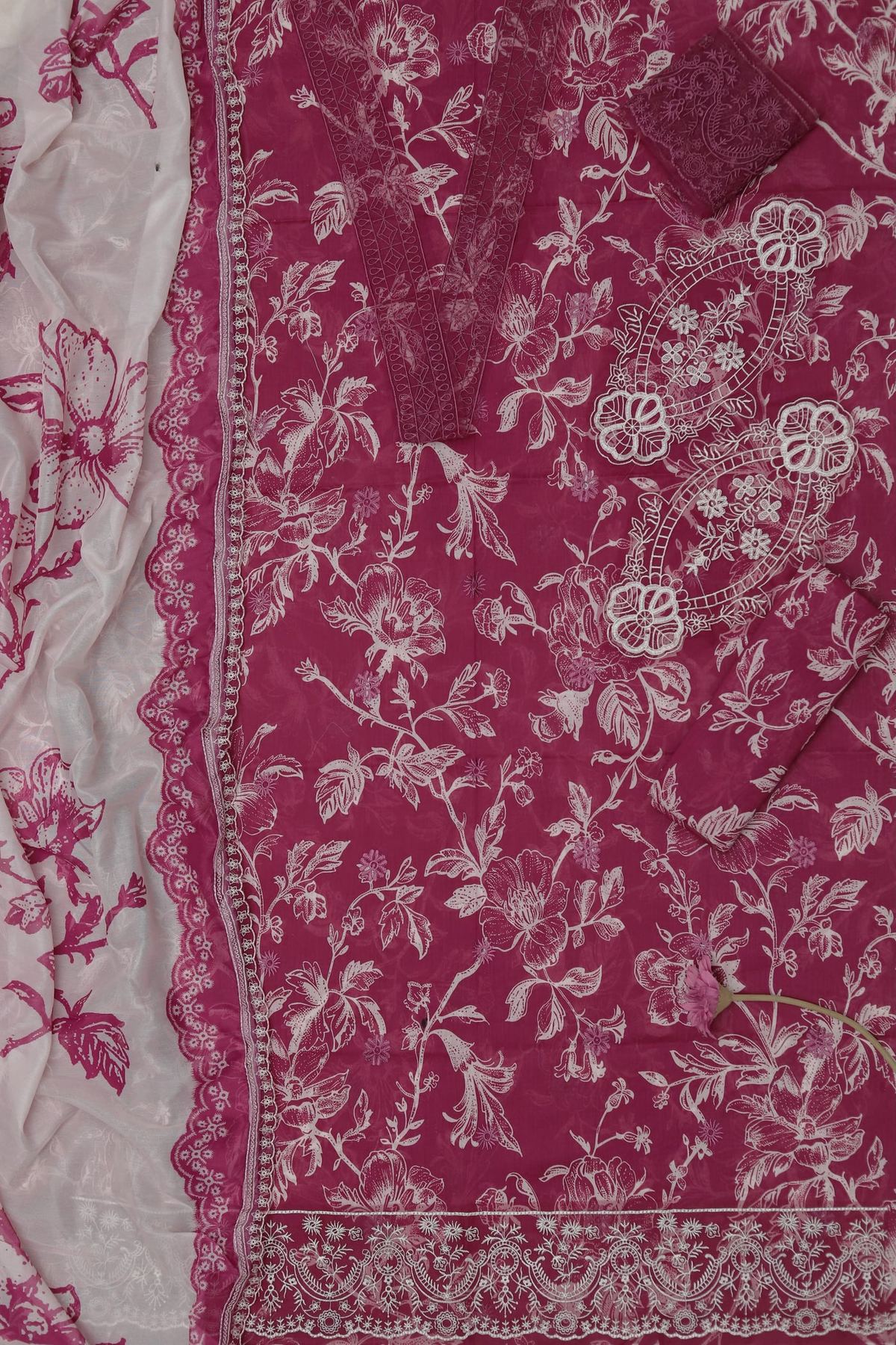 Unstitched Printed Lawn 3PC | SC-143